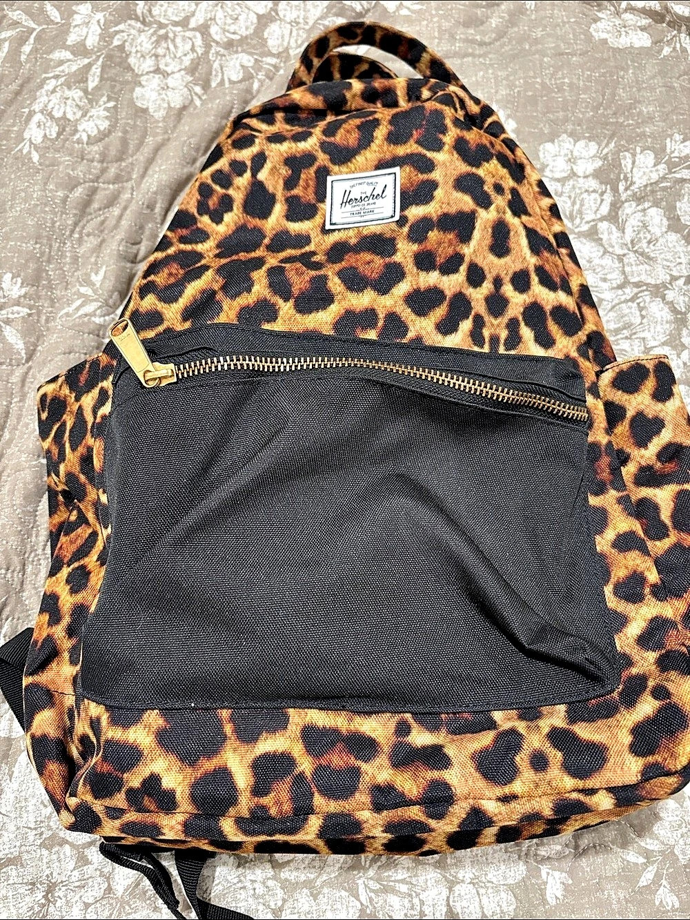 Herschel Leopard Print Backpack Like New